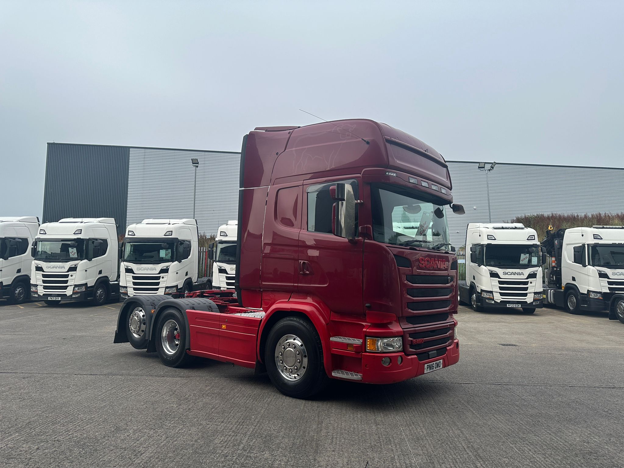 2016 16 Plate SCANIA R490 Topline Tag Axle with a Manual Gearbox | £21,950 plus VAT- PN16OWO