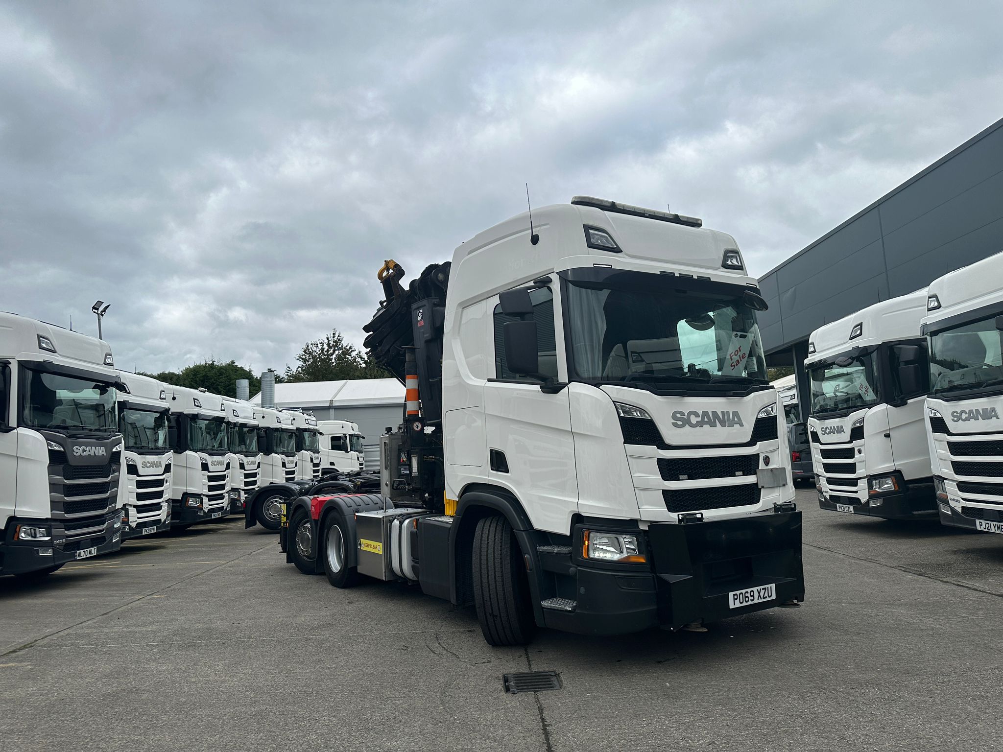 2019 69 Plate R450 HIAB Tractor Unit 6×2 Artic 65 ton Crane – PO69XZU